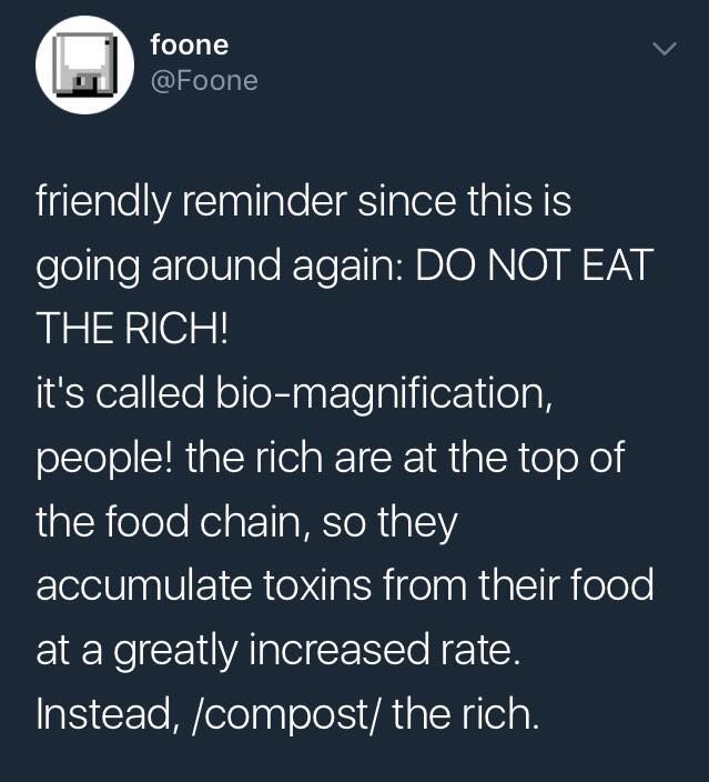 don't eat the rich